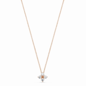 Roberto Coin Love in Verona 18ct Rose Gold Diamond Pendant Necklace