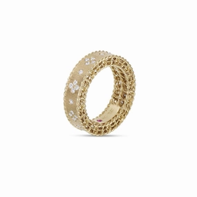 Roberto Coin Princess 18ct Yellow Gold Diamond Ring