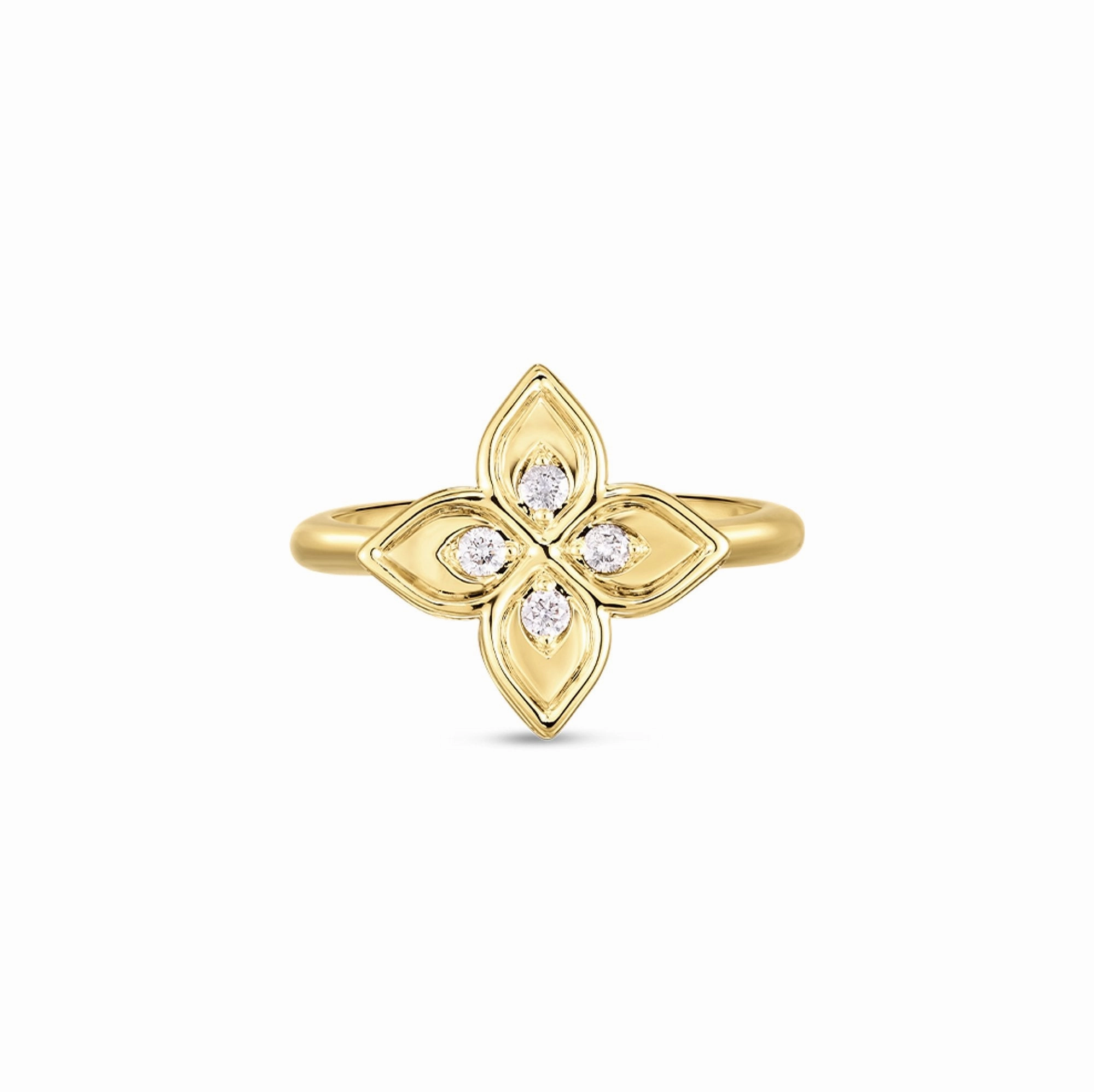 Roberto Coin Princess 18ct Yellow Gold Diamond Ring D