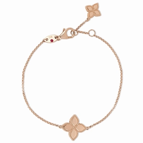 Roberto Coin Princess Flower 18ct Rose Gold Bracelet