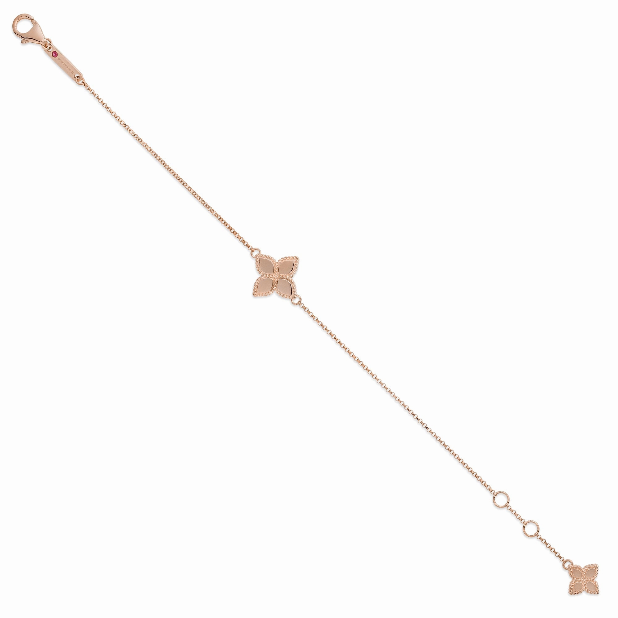 Roberto Coin Princess Flower 18ct Rose Gold Bracelet