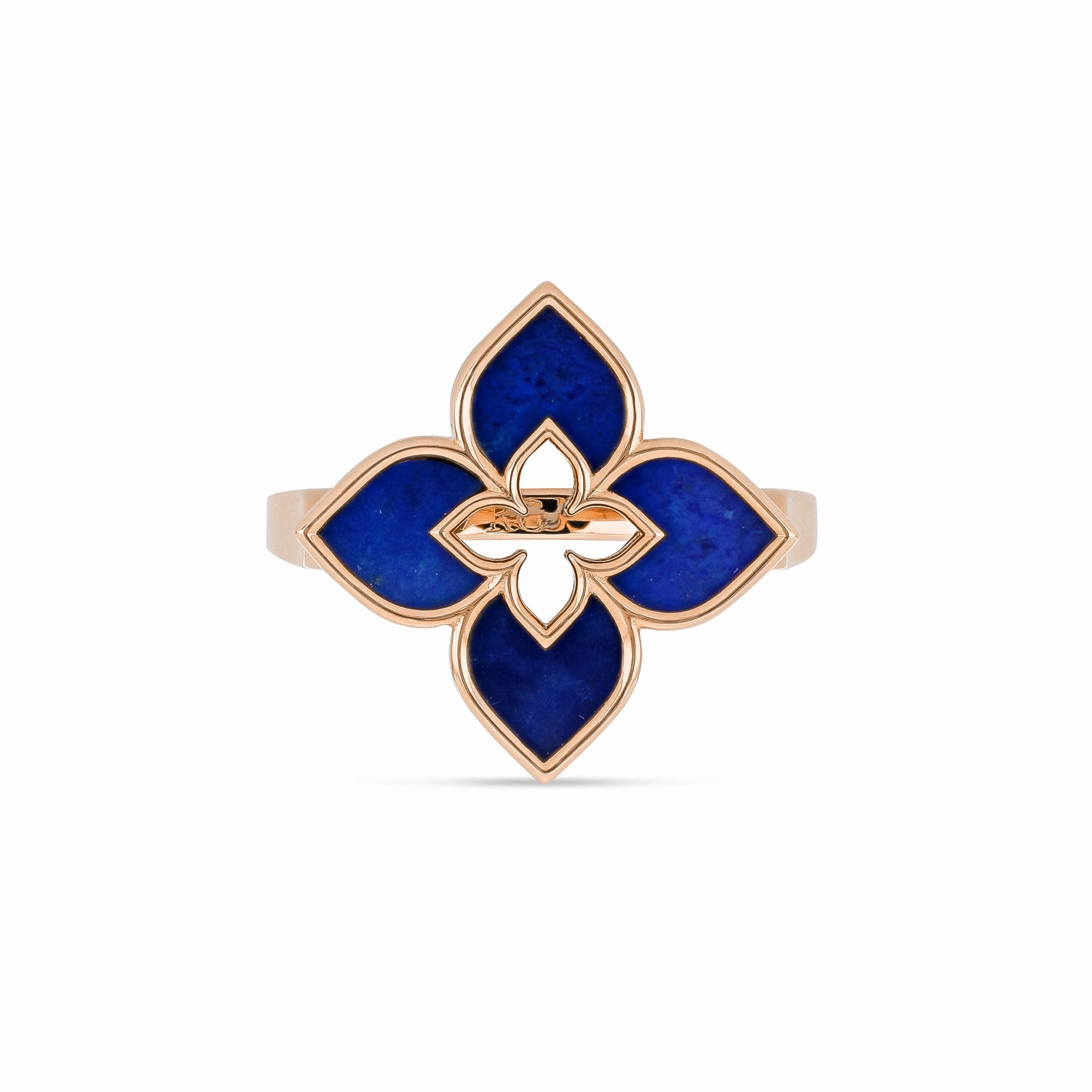 Roberto Coin Venetian Princess 18ct Rose Gold Lapis Lazuli Ring