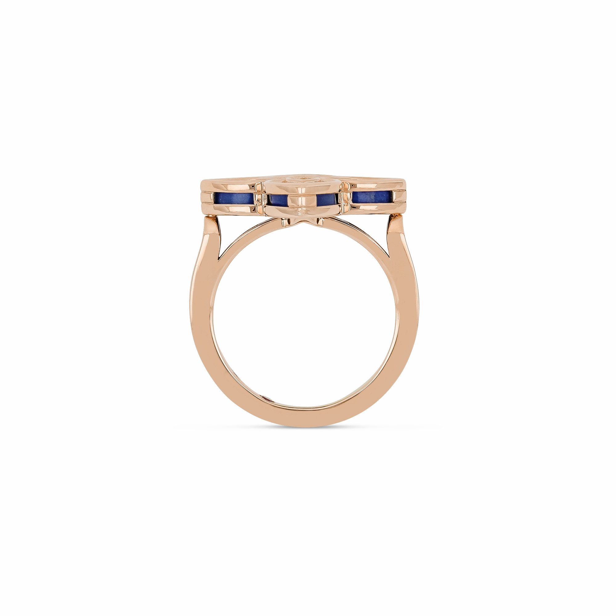 Roberto Coin Venetian Princess 18ct Rose Gold Lapis Lazuli Ring