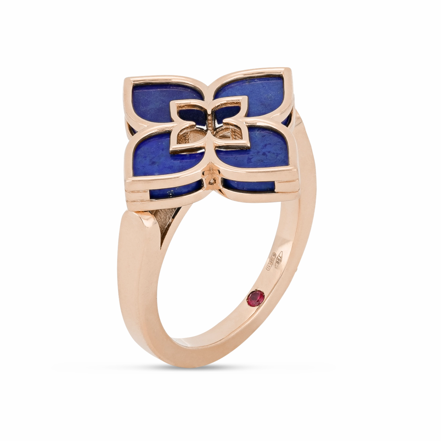 Roberto Coin Venetian Princess 18ct Rose Gold Lapis Lazuli Ring
