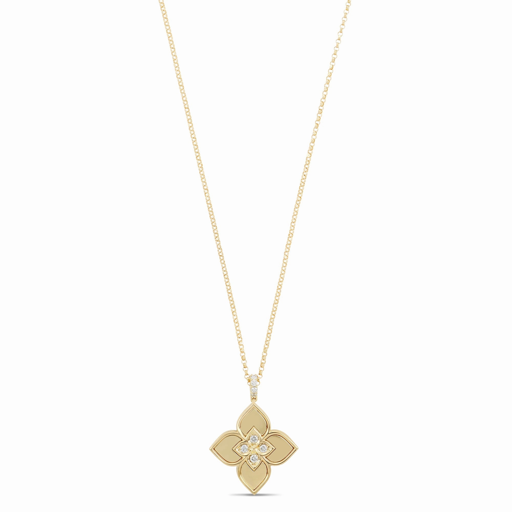 Roberto Coin Venetian Princess 18ct Yellow Gold Diamond Necklace