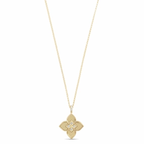 Roberto Coin Venetian Princess 18ct Yellow Gold Diamond Necklace