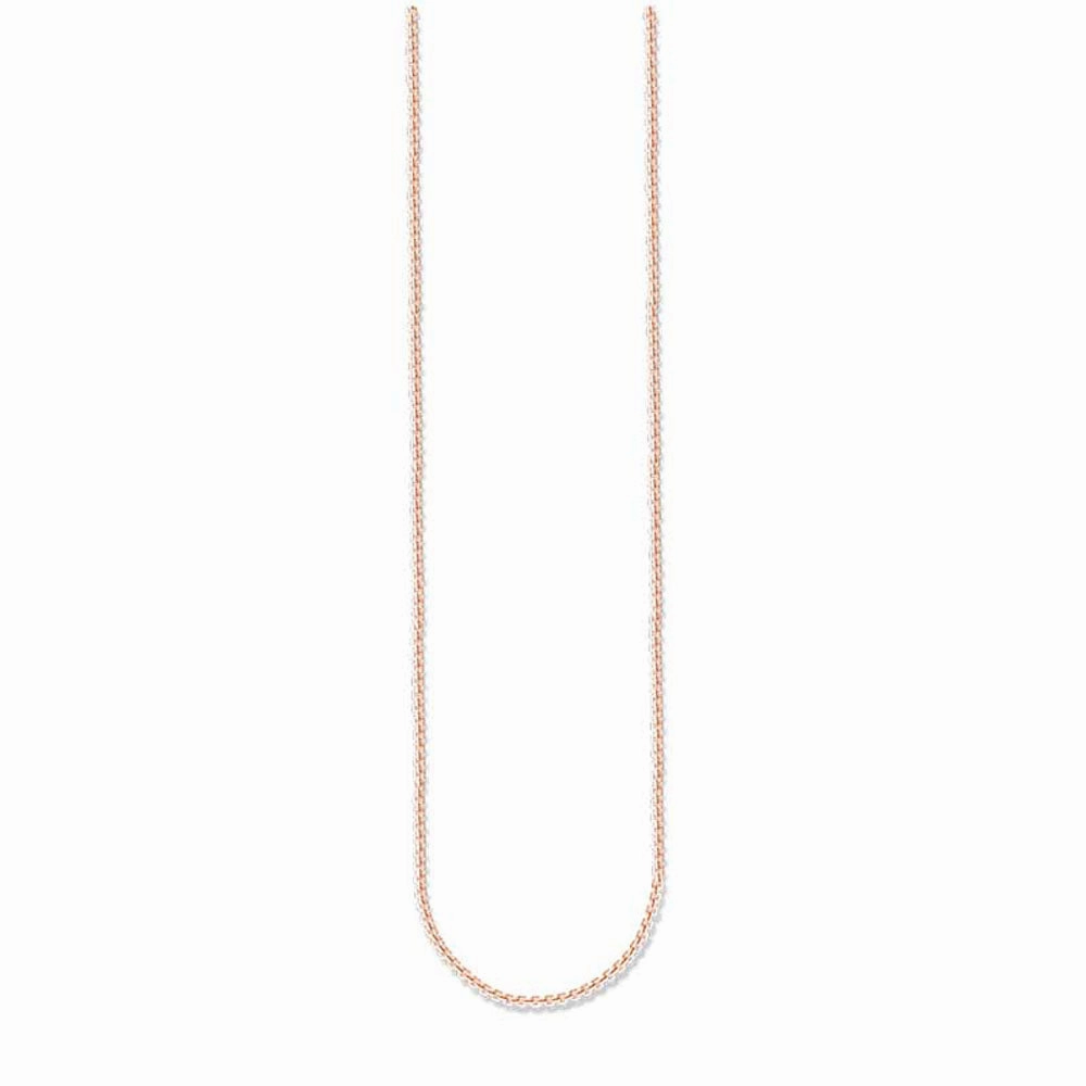 Rose Gold Plated Sterling Silver Thomas Sabo Fine Box Link 45-50cm