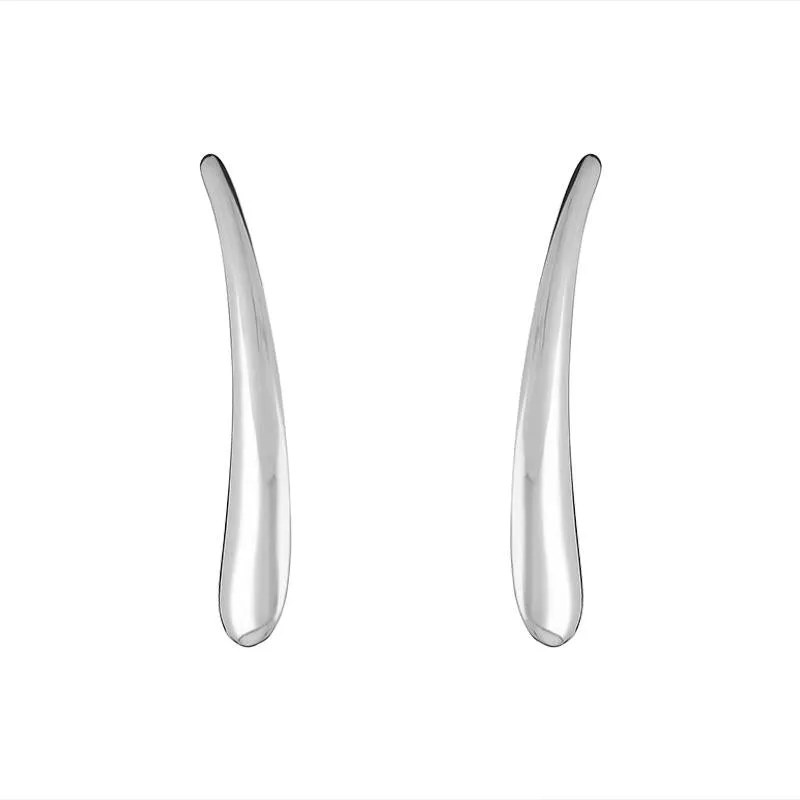 Sarah Jordan Sterling Silver Calm Stud Earrings