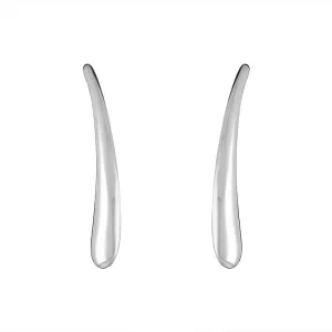 Sarah Jordan Sterling Silver Calm Stud Earrings