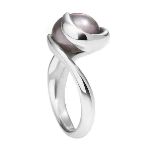 Sarah Jordan Sterling Silver Swirls and Pearls Freshwater Pearl Ring