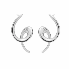 Sarah Jordan Sterling Silver Furl Earrings