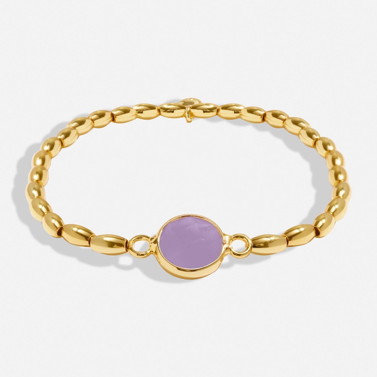 Serenity Stones Amethyst Gold Plated Bracelet 8437