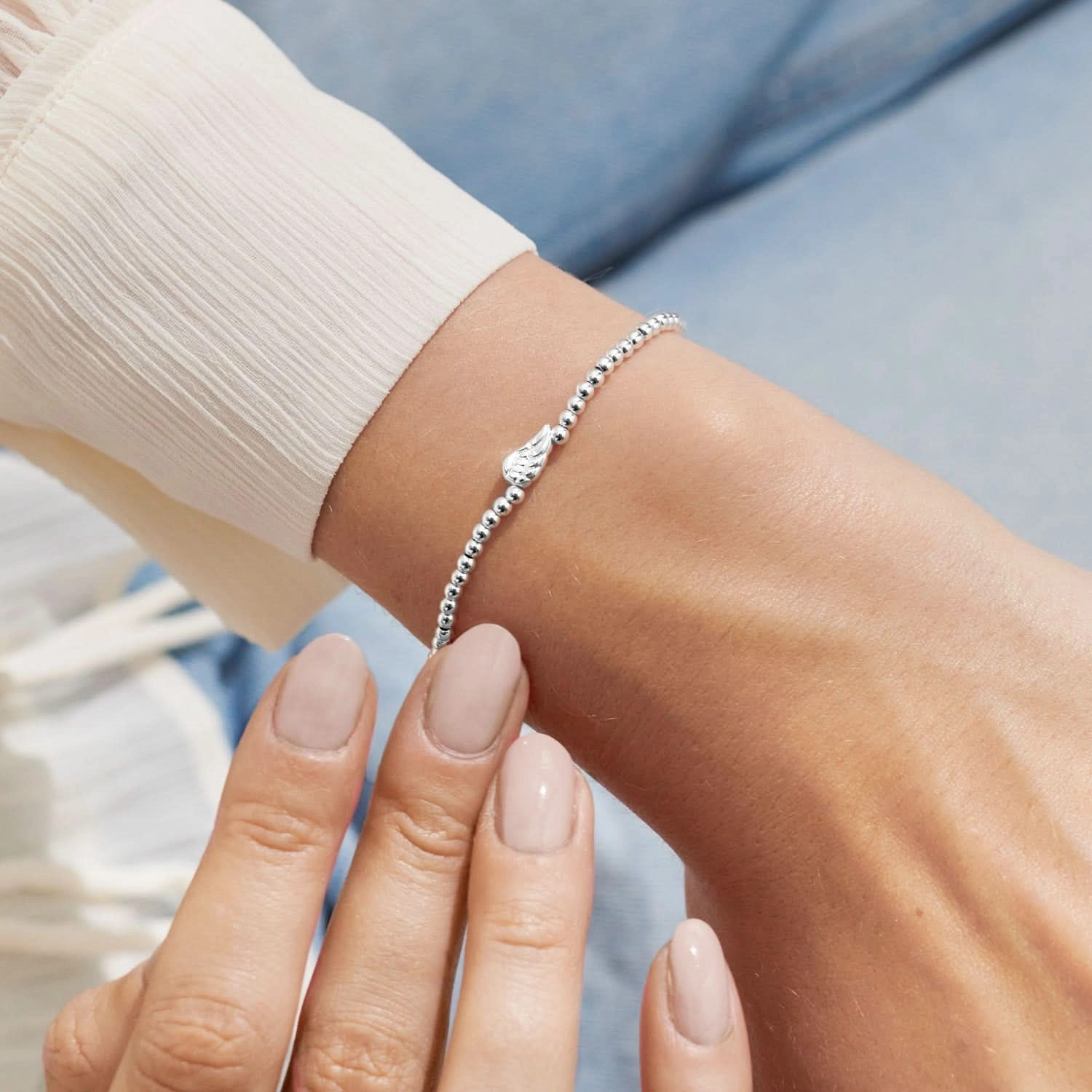 Share Happiness Your Guardian Angel To Always Protect You Silver Plated Bracelet 7383