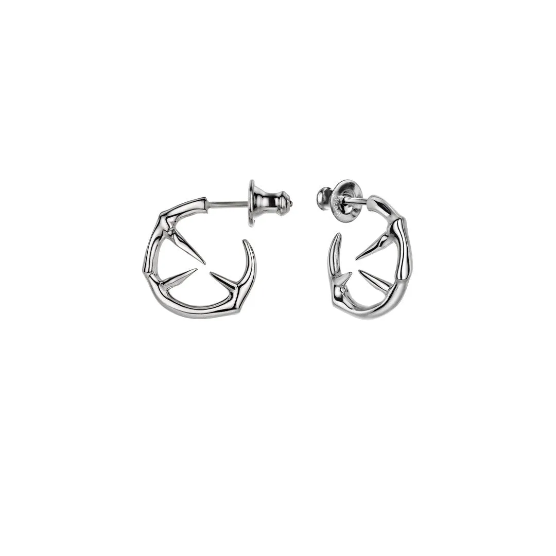Shaun Leane Blackthorn Sterling Silver Mini Hoop Earrings