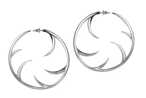 Shaun Leane Cat Claw Sterling Silver Statement Hoop Earrings