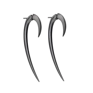 Shaun Leane Hook Sterling Silver Black Rhodium Size 2 Earrings