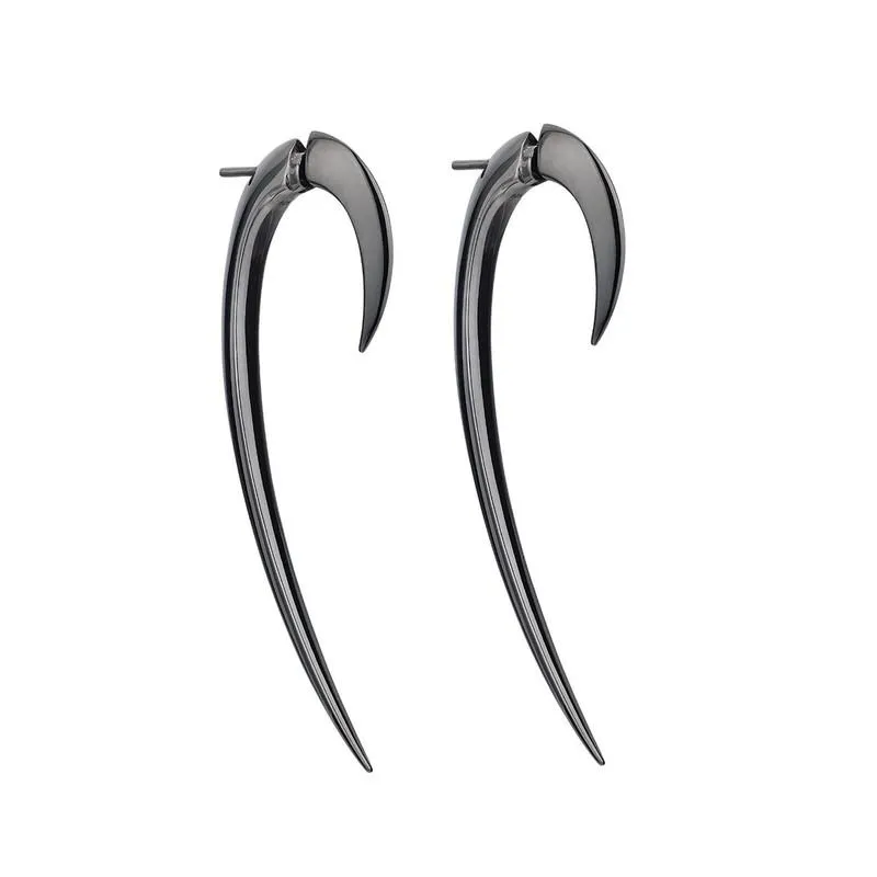 Shaun Leane Hook Sterling Silver Black Rhodium Size 2 Earrings