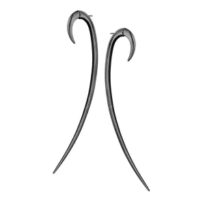 Shaun Leane Hook Sterling Silver Black Rhodium Size 4 Earrings