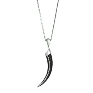 Shaun Leane Necklace Black Enamel Tusk Silver