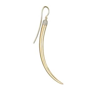 Shaun Leane No.1 Single 18ct Yellow Gold Plated Sterling Silver Diamond Long Earring
