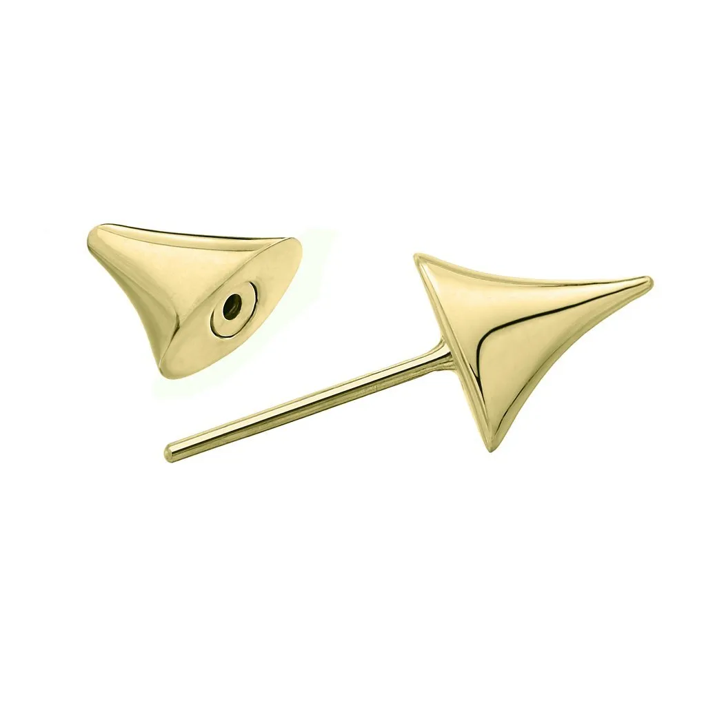 Shaun Leane Rose Thorn 18ct Yellow Gold Plated Sterling Silver Medium Bar Earrings