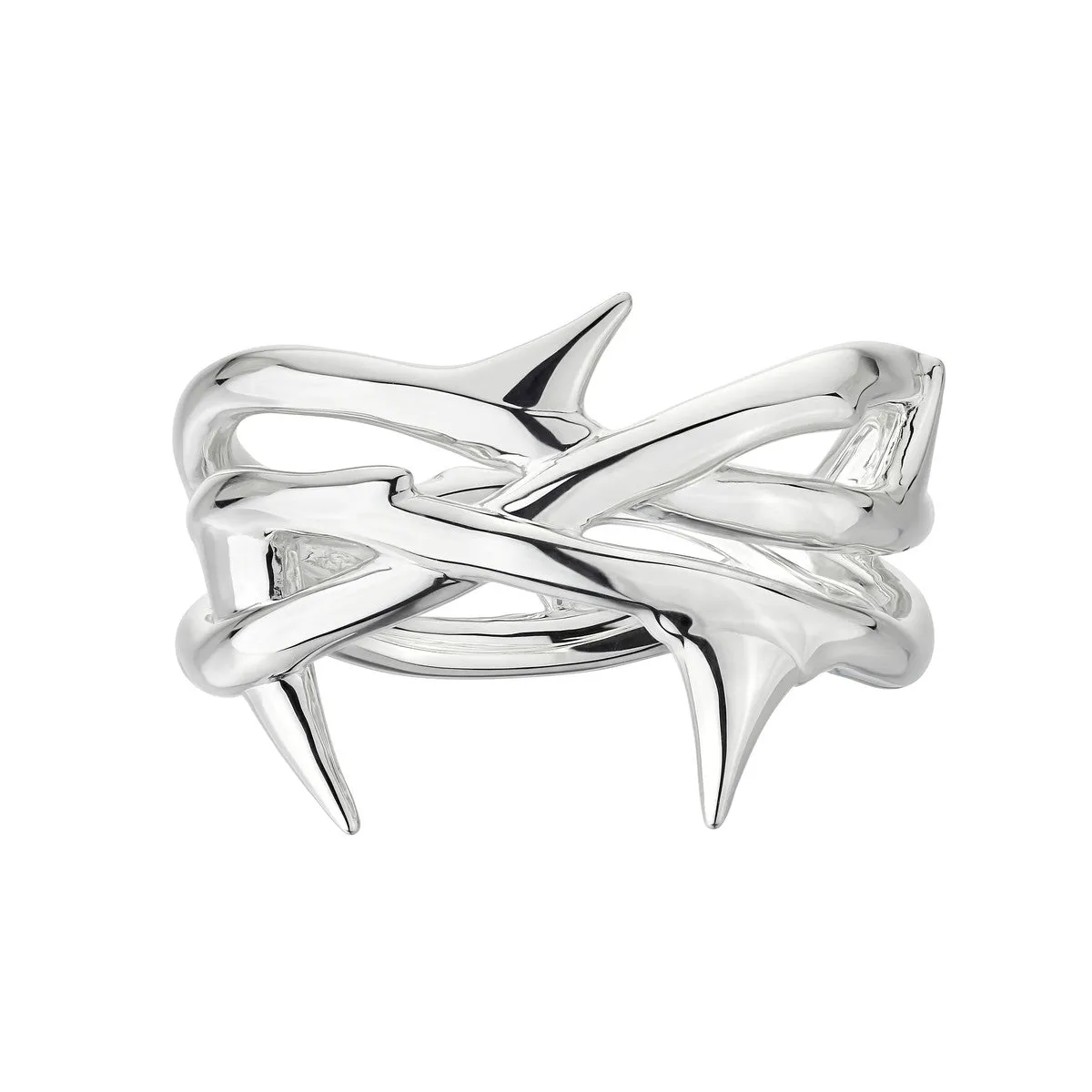 Shaun Leane Rose Thorn Sterling Silver Triple Band Ring