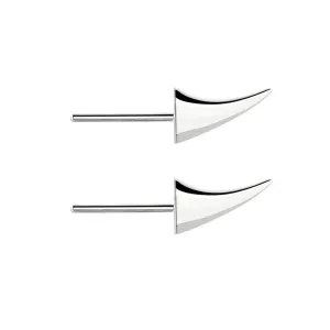 Shaun Leane Rose Thorn Swerve Sterling Silver Stud Earrings