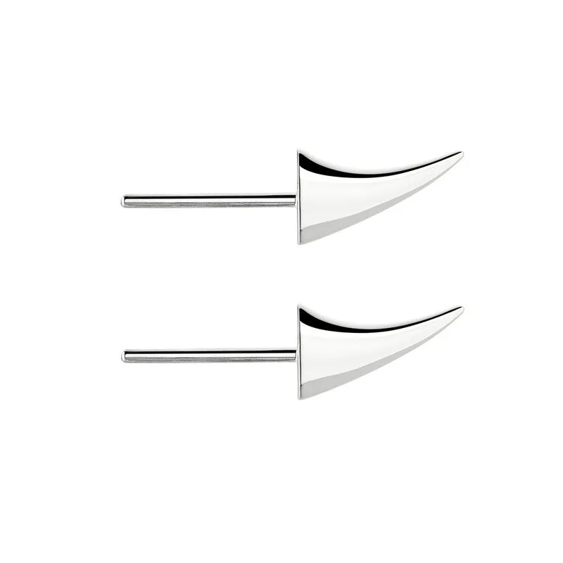 Shaun Leane Rose Thorn Swerve Sterling Silver Stud Earrings