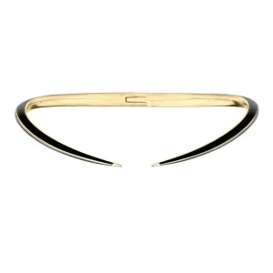 Shaun Leane Sabre Deco 18ct Yellow Gold Plated Sterling Silver Ceramic Torque D