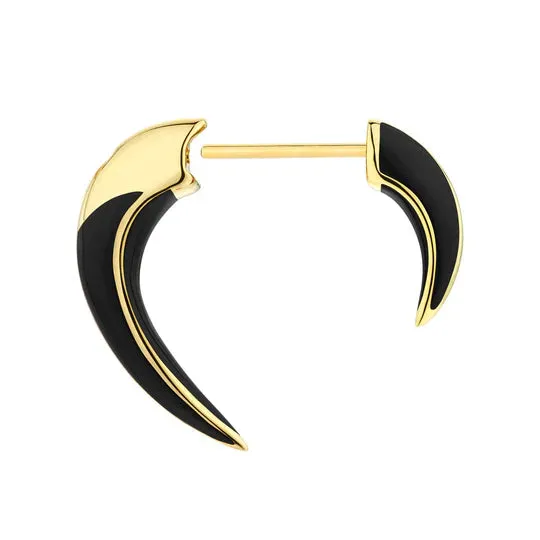 Shaun Leane Sabre Solis Talon 18ct Yellow Gold Plated Sterling Silver Ceramic Earrings