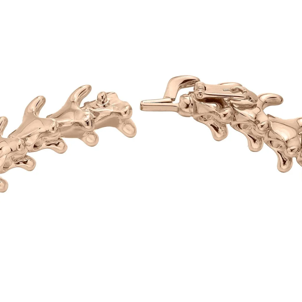 Shaun Leane Serpent Trace 18ct Rose Gold Plated Sterling Silver Wide Bracelet D