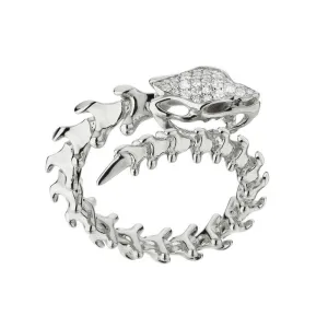 Shaun Leane Serpent Trace Sterling Silver Diamond Wrap Ring