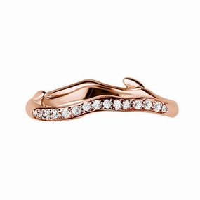 Shaun Leane Cherry Blossom Rose Gold Vermeil Diamond Branch Ring