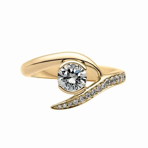 Shaun Leane Entwined 18ct Yellow Gold 0.50ct Diamond Inward Engagement Ring