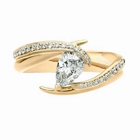 Shaun Leane Entwined 18ct Yellow Gold 0.85ct Diamond Captured Vines Engagement Ring