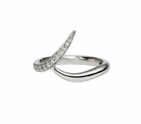 Shaun Leane Entwined White Gold 0.15ct Diamond Outward Wedding Ring