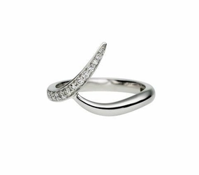 Shaun Leane Entwined White Gold 0.15ct Diamond Outward Wedding Ring