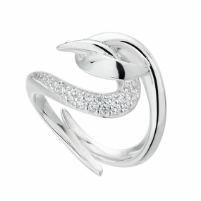 Shaun Leane Hook Sterling Silver 0.15ct Diamond Ring