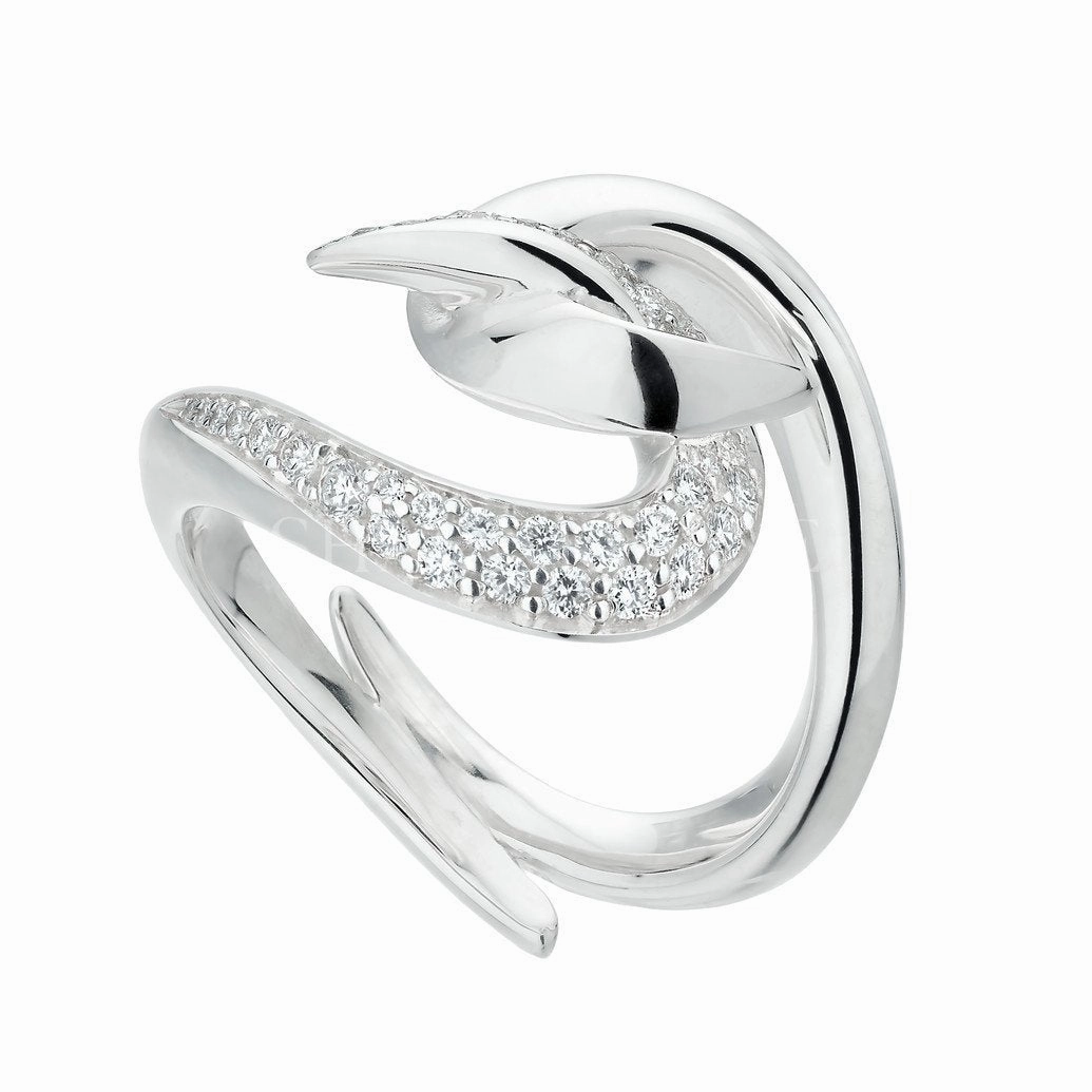 Shaun Leane Hook Sterling Silver 0.15ct Diamond Ring