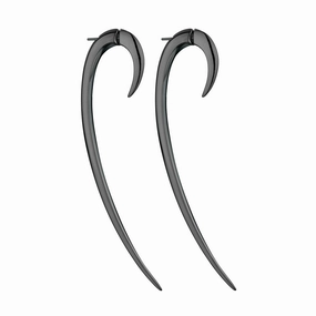 Shaun Leane Hook Sterling Silver Black Rhodium Size 3 Earrings