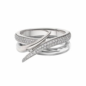 Shaun Leane Interlocking 18ct Gold and Diamond Ring Set