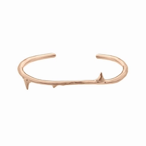 Shaun Leane Rose Thorn 18ct Rose Gold Plated Vermeil Silver Bangle D