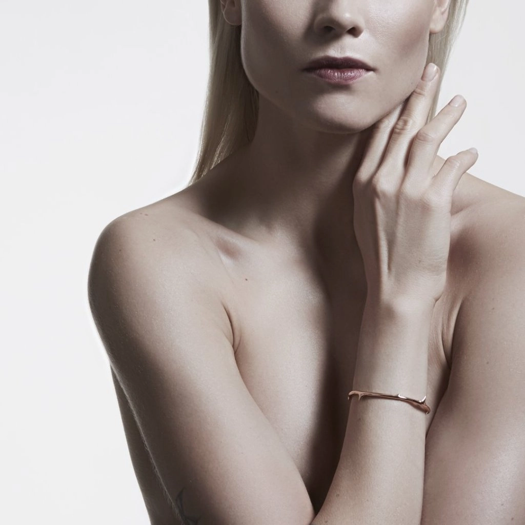 Shaun Leane Rose Thorn 18ct Rose Gold Plated Vermeil Silver Bangle D