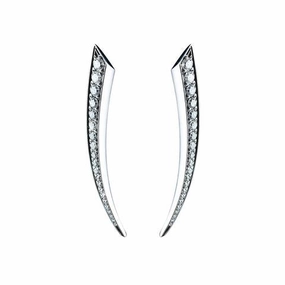 Shaun Leane Sabre 18ct White Gold 0.80ct Diamond Small Earrings