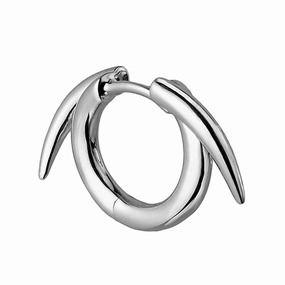 Shaun Leane Sabre Sterling Silver Single Thorn Hoop Earring