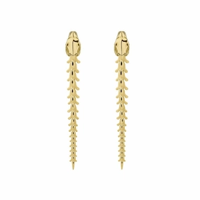 Shaun Leane Serpent Trace 18ct Yellow Gold Plated Sterling Silver Drop Earrings