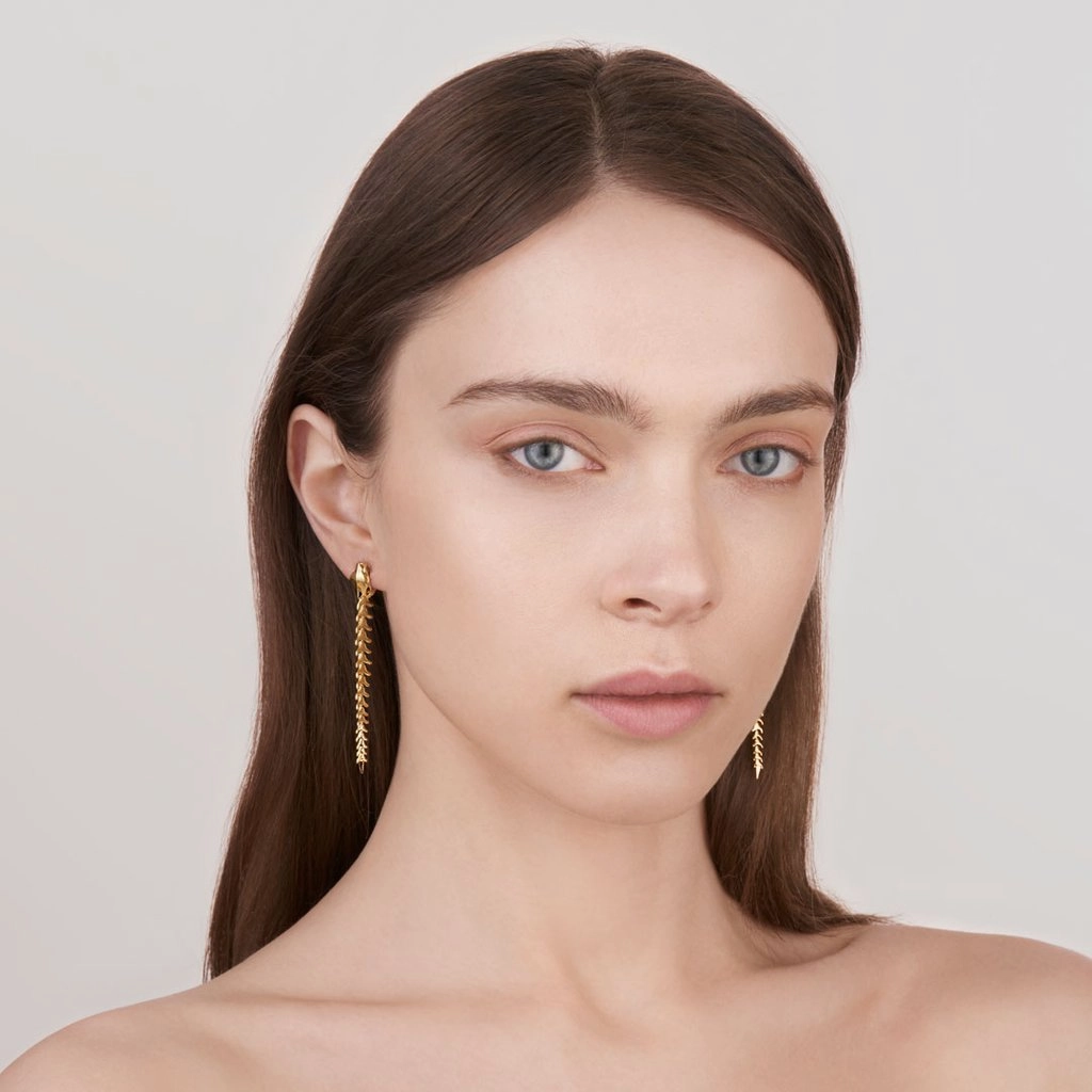 Shaun Leane Serpent Trace 18ct Yellow Gold Plated Sterling Silver Drop Earrings