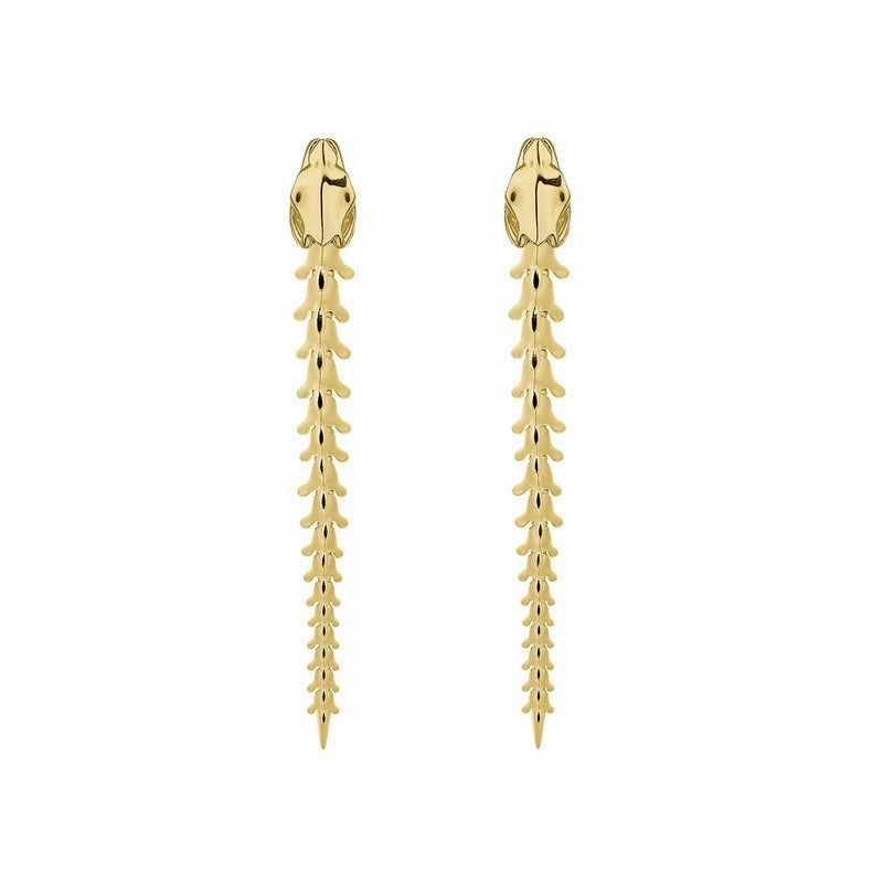 Shaun Leane Serpent Trace 18ct Yellow Gold Plated Sterling Silver Drop Earrings