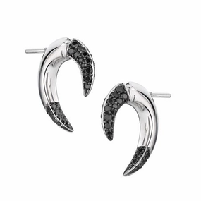 Shaun Leane Talon 18ct White Gold 0.60ct Black Diamond Earrings