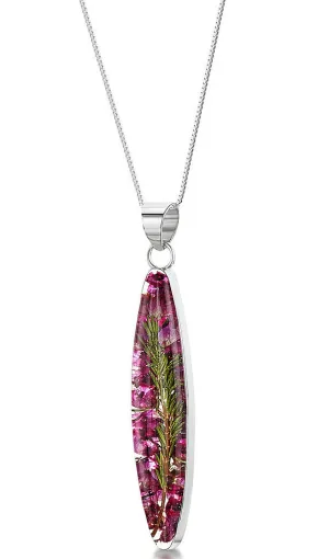 Shrieking Violet Necklace Heather Long Silver